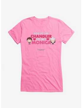 Friends Chandler To My Monica Girls T-Shirt, CHARITY PINK, hi-res