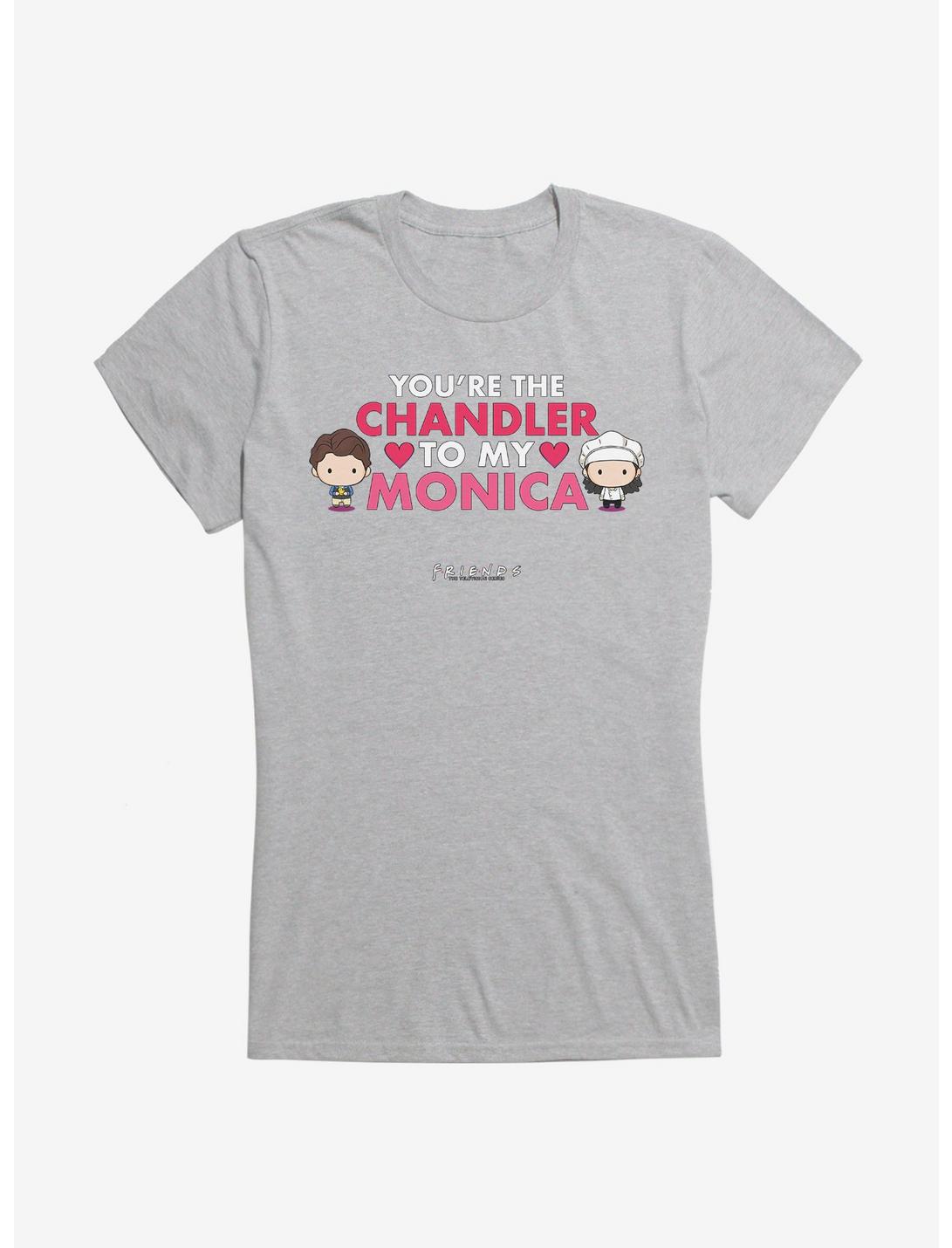 Friends Chandler To My Monica Girls T-Shirt, HEATHER, hi-res
