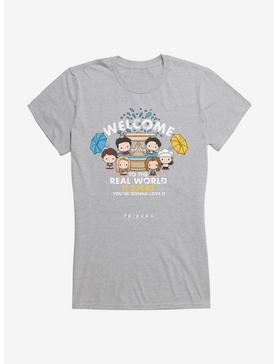 Friends Welcome To The Real World Girls T-Shirt, HEATHER, hi-res
