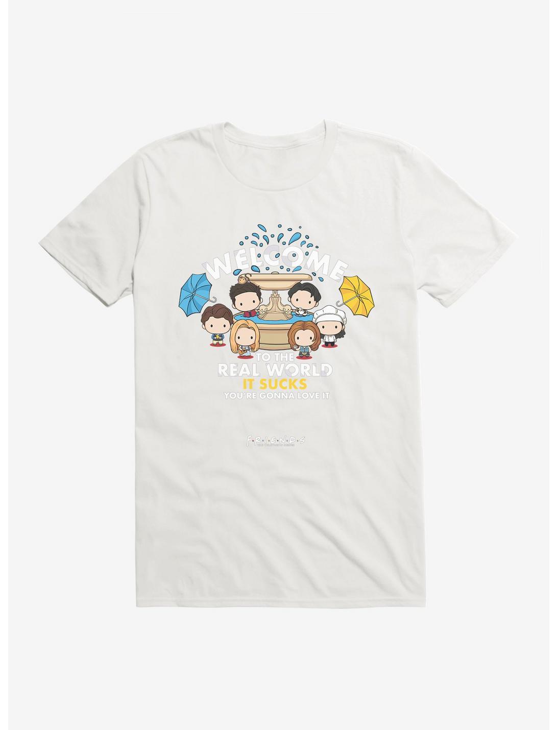 Friends Welcome To The Real World T-Shirt, WHITE, hi-res