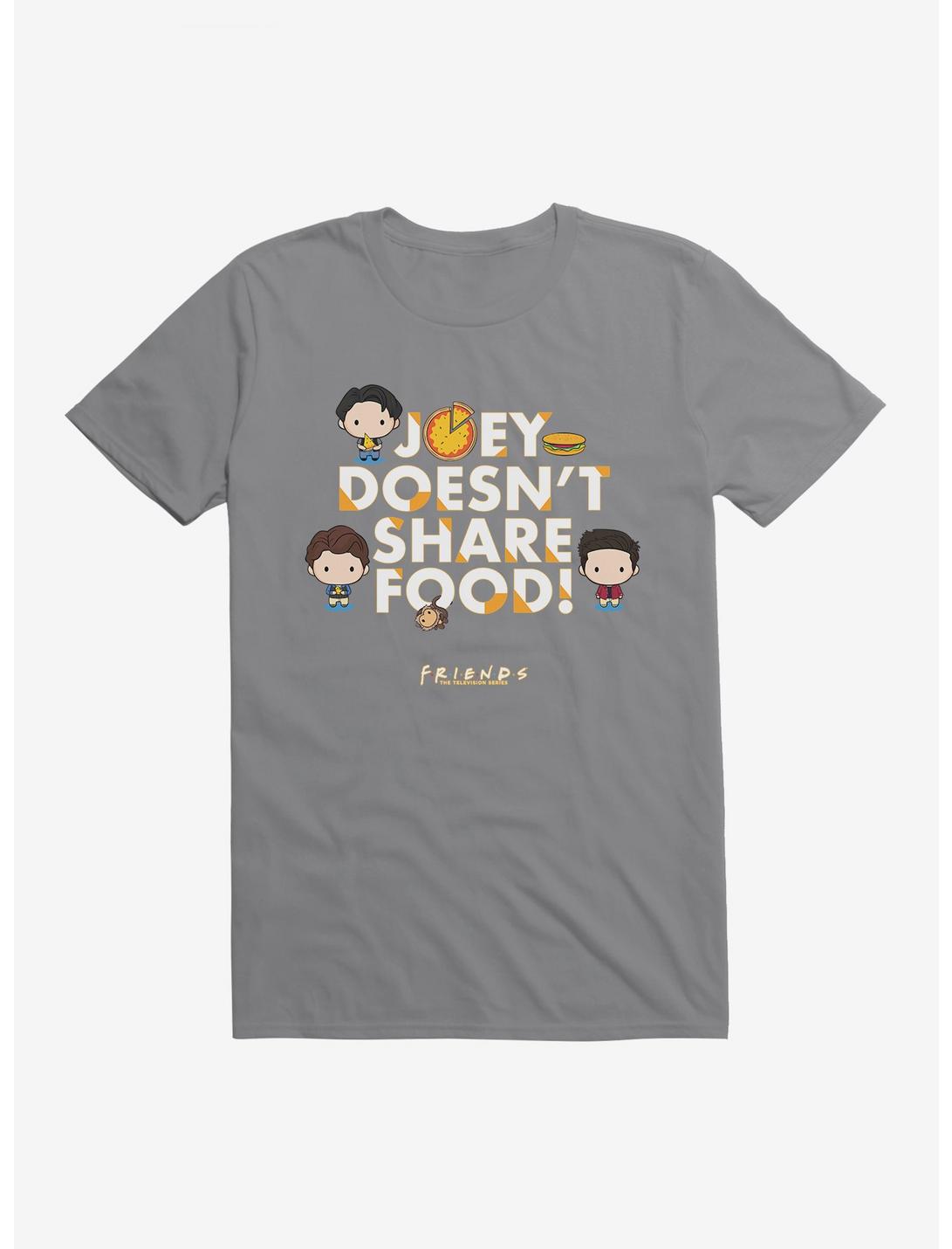 Friends Joey Doesn't Share Food T-Shirt, STORM GREY, hi-res