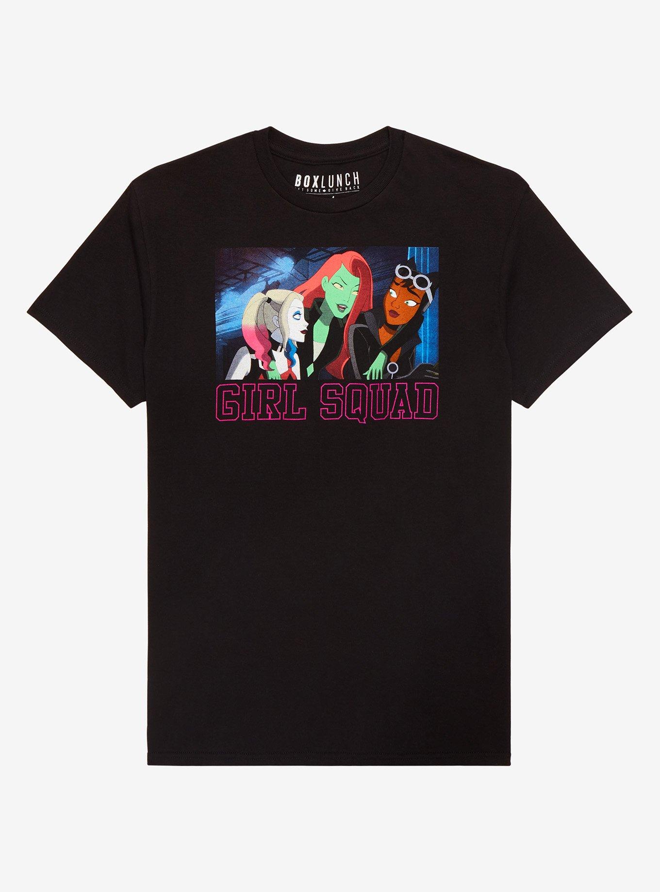 Gotham City Sirens Girl Squad Women&rsquo;s T-Shirt - BoxLunch Exclusive , BLACK, hi-res