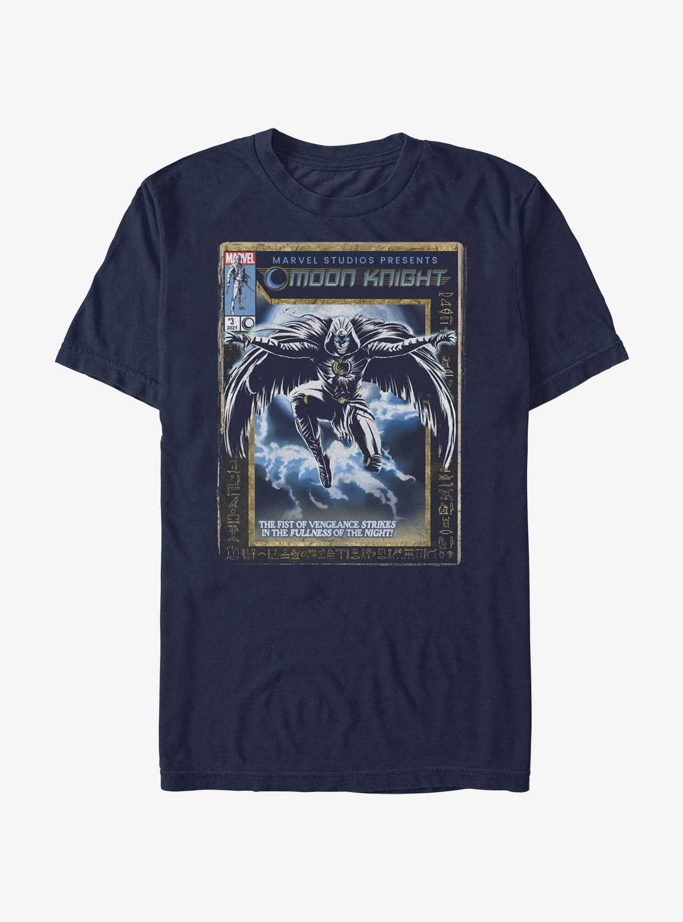 Marvel Moon Knight Cover Knight T-Shirt, NAVY, hi-res