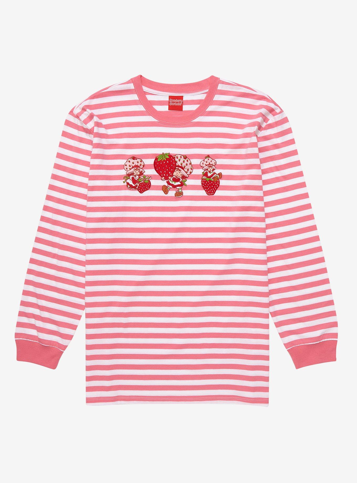 Strawberry Shortcake Strawberry Striped Long Sleeve T-Shirt - BoxLunch  Exclusive | BoxLunch