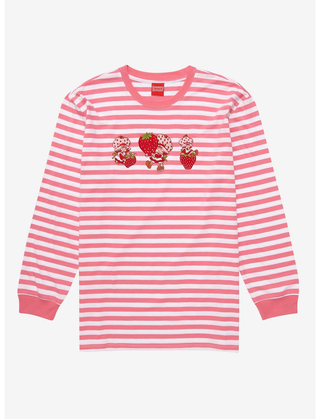 Strawberry Shortcake Strawberry Striped Long Sleeve T-Shirt - BoxLunch Exclusive, MULTI, hi-res