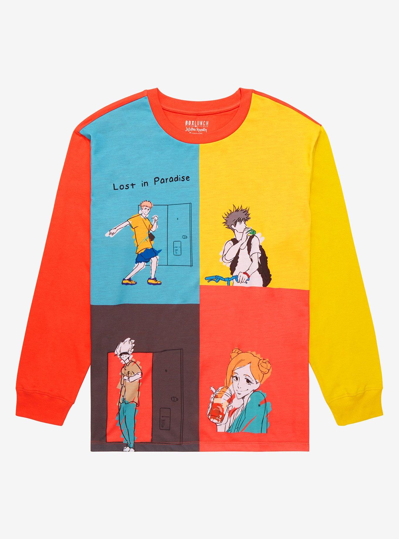 Jujutsu Kaisen Lost In Paradise Color Block Long Sleeve T-Shirt - BoxLunch  Exclusive