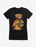 E.T. Flower Pot Girls T-Shirt, BLACK, hi-res