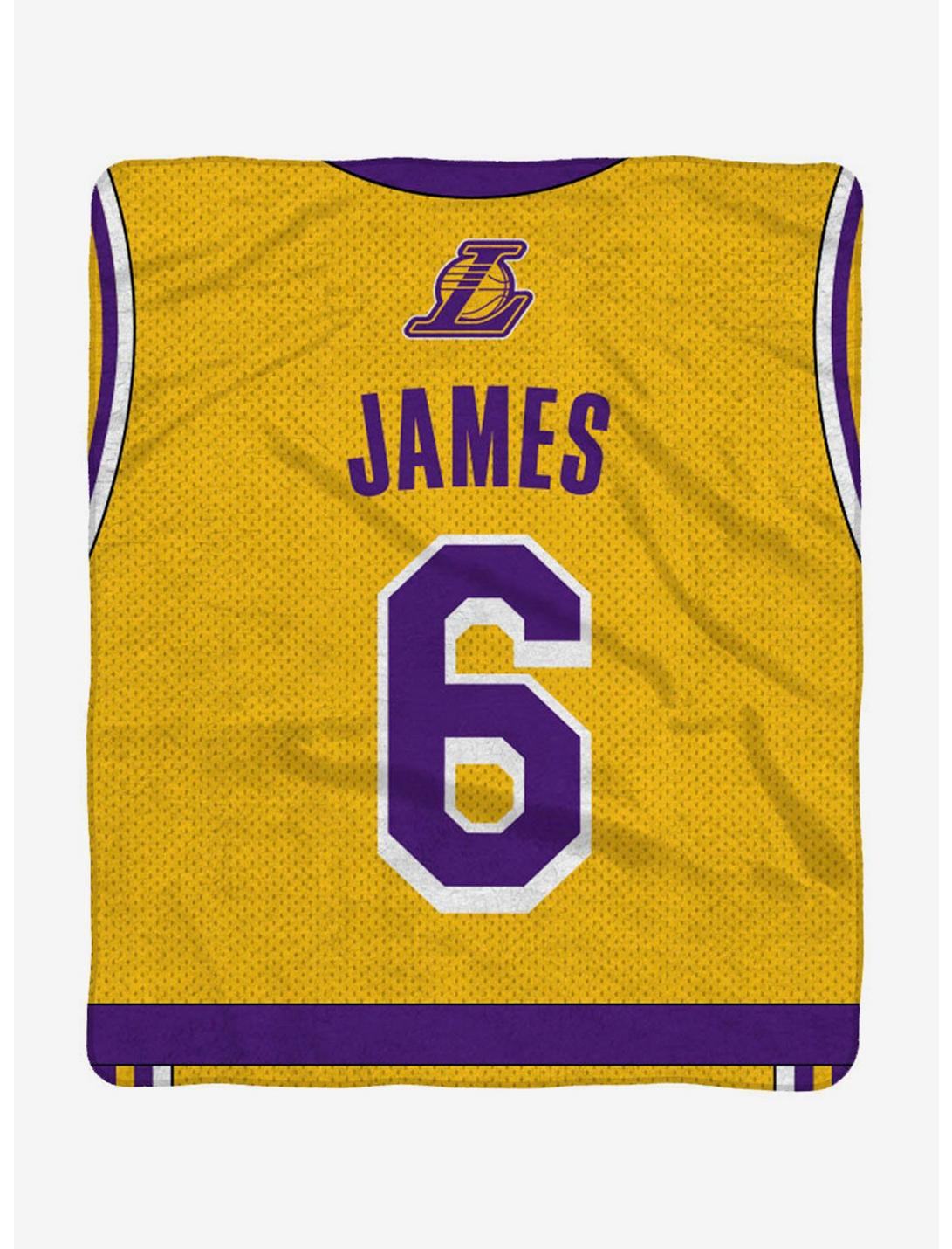 NBA Los Angeles Lakers LeBron James Plush Throw, , hi-res