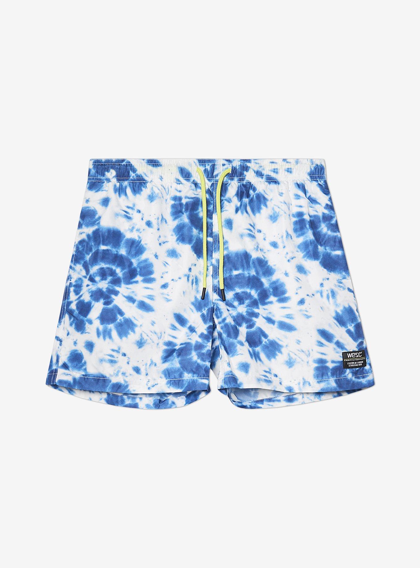 WeSC Zack Shibori Tie-dye Swim Trunks, MULTI, hi-res