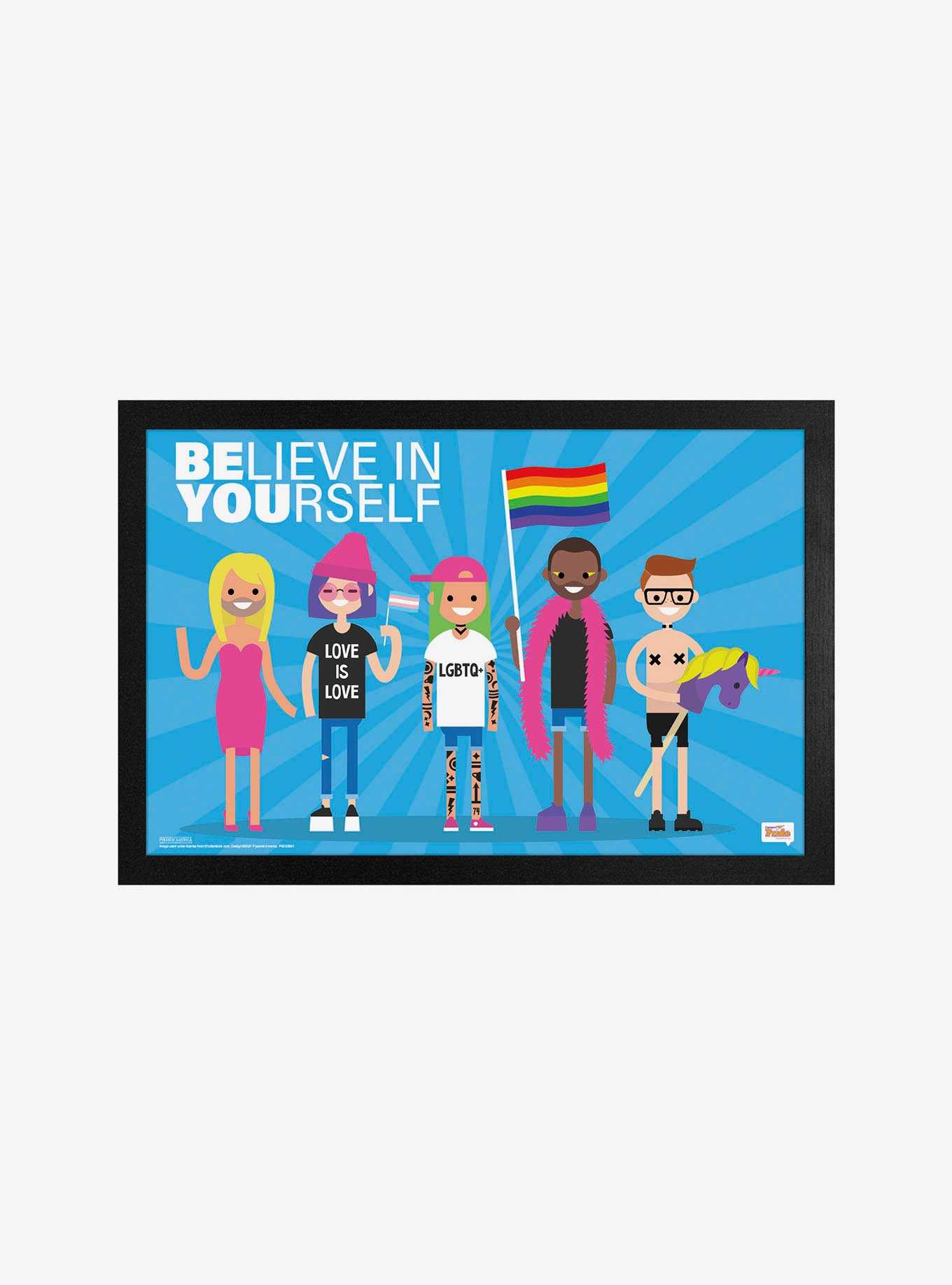 Believe In Yourself - Be You Framed Poster, , hi-res