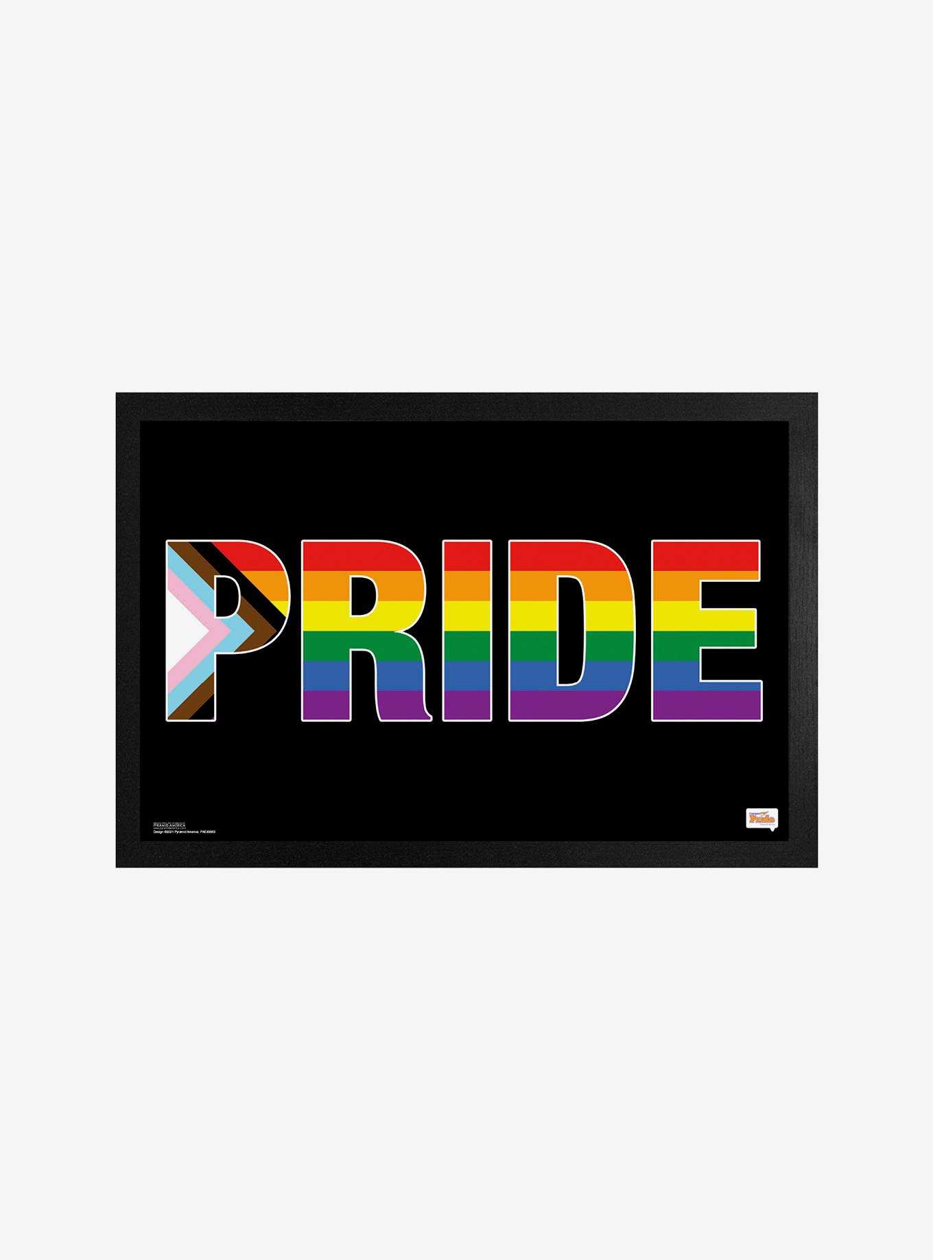 Pride - LGBTQ + Flag Framed Poster, , hi-res