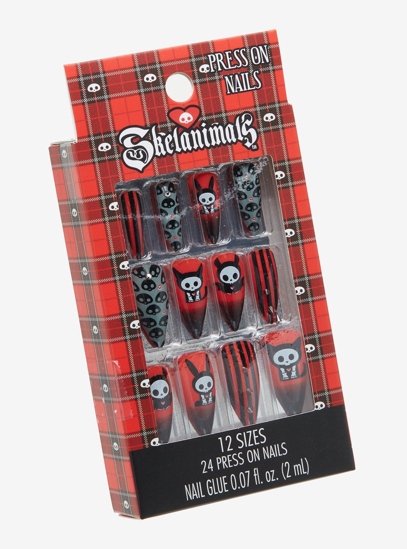 Skelanimals Faux Nail Set, , hi-res
