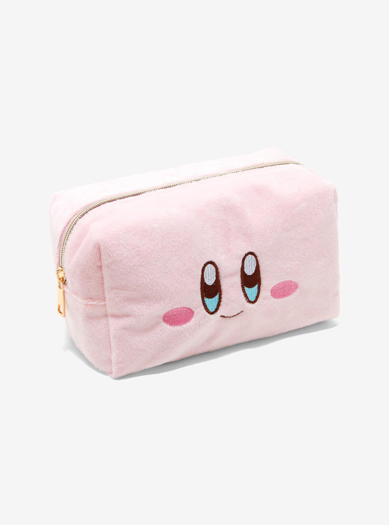 Kirby Pink Fuzzy Pencil Pouch