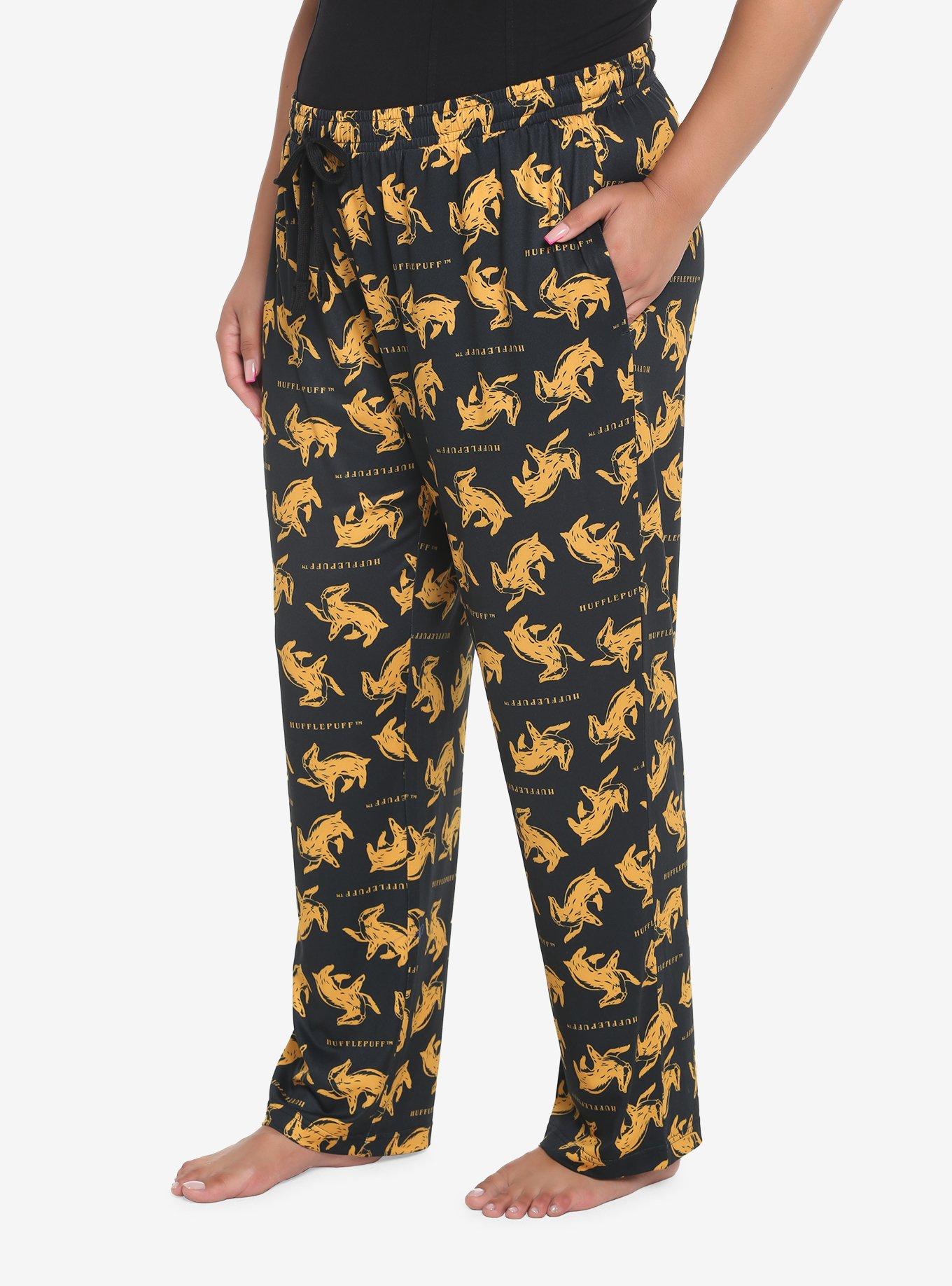 Harry Potter Hufflepuff Pajama Pants Plus Size, MULTI, hi-res