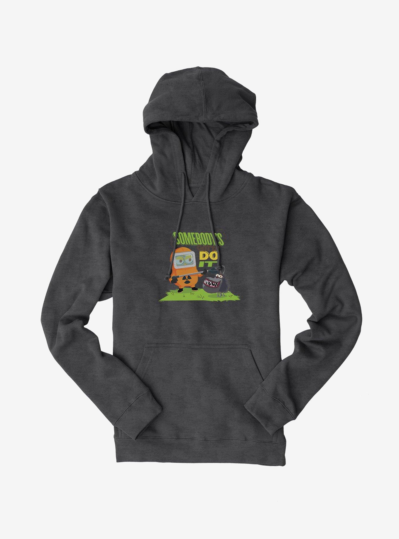 Minions Pick It Up Hoodie, CHARCOAL HEATHER, hi-res
