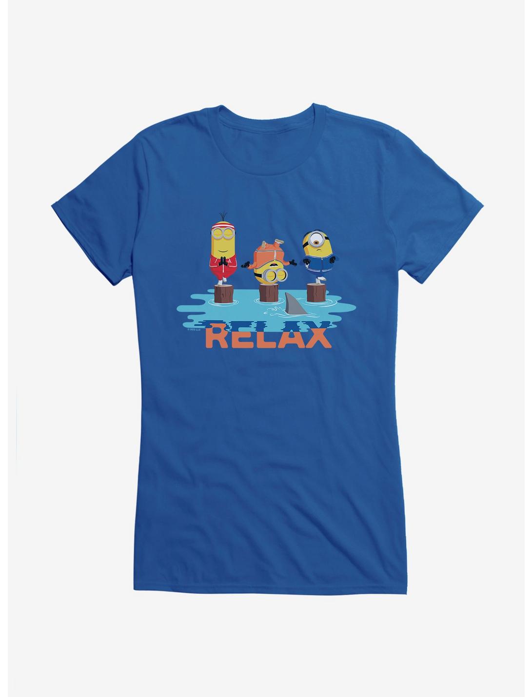 Minions Relax Girls T-Shirt, ROYAL, hi-res