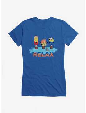Minions Relax Girls T-Shirt, ROYAL, hi-res