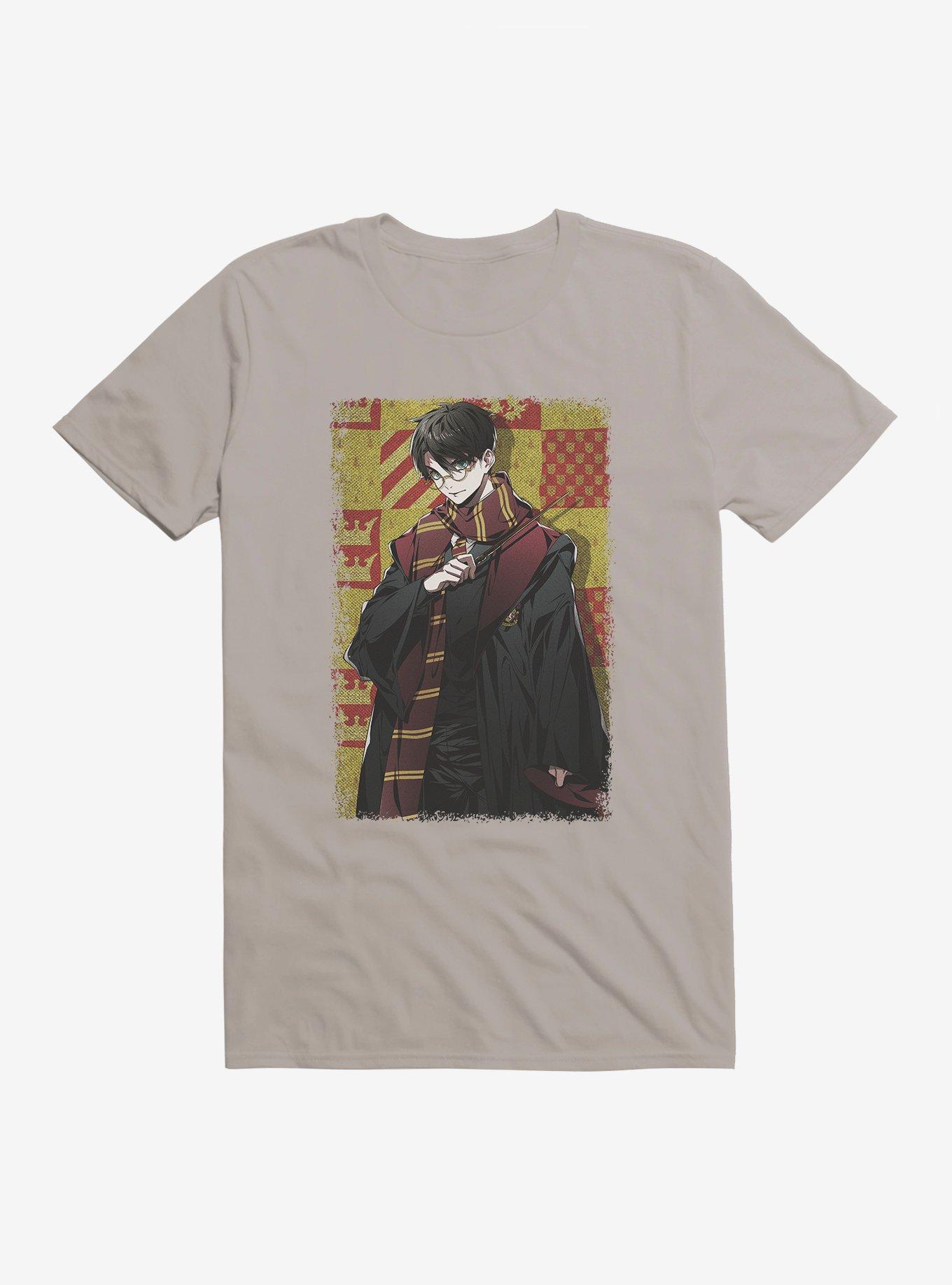 Harry Potter Harry Anime Style T-Shirt, LIGHT GREY, hi-res