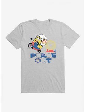 Minions Peace Out T-Shirt, HEATHER GREY, hi-res