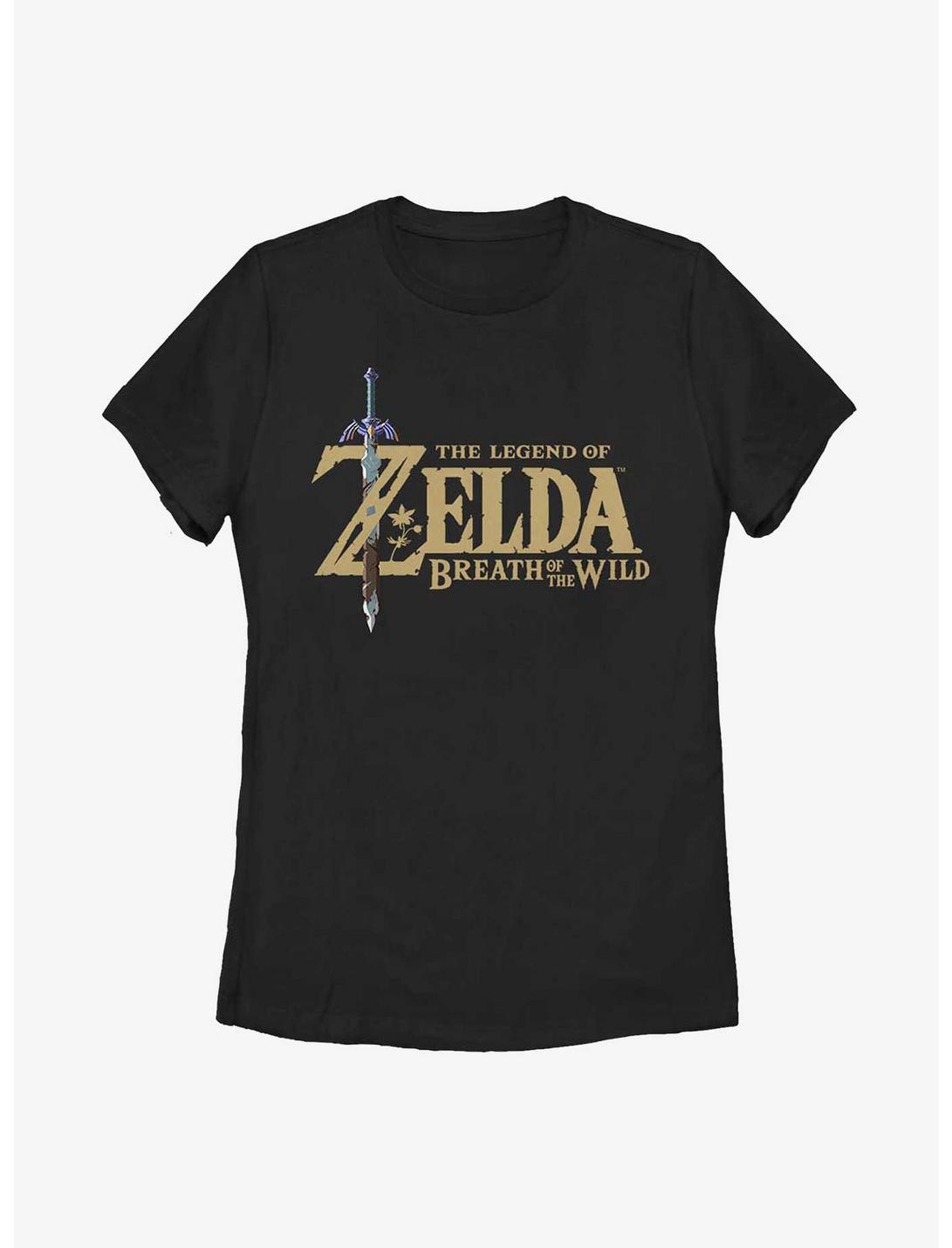 Nintendo The Legend Of Zelda: Breath Of The Wild Logo Womens T-Shirt, BLACK, hi-res