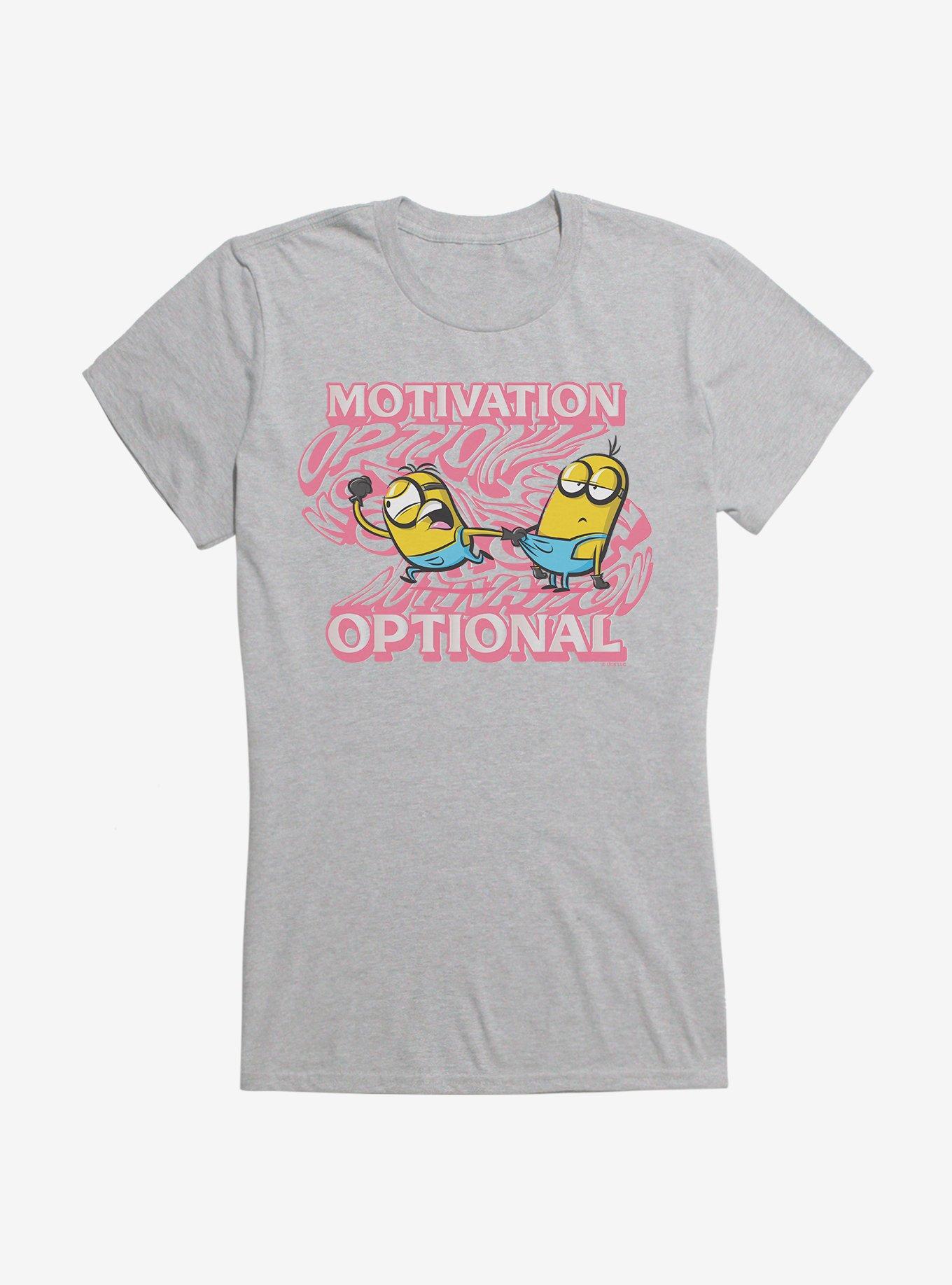 Minions Groovy Motivation Optional Girls T-Shirt, HEATHER, hi-res