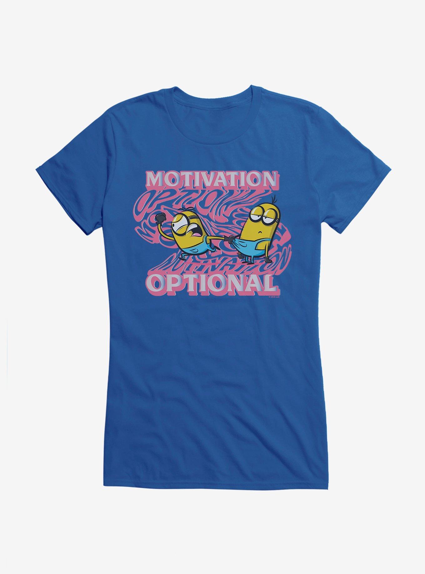 Minions Groovy Motivation Optional Girls T-Shirt, ROYAL, hi-res