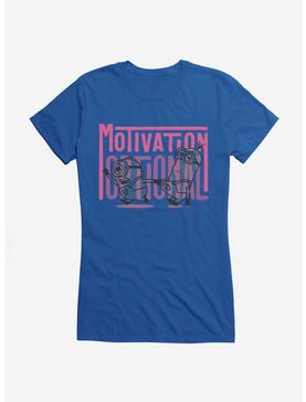 Minions Spotty Motivation Optional Girls T-Shirt, ROYAL, hi-res