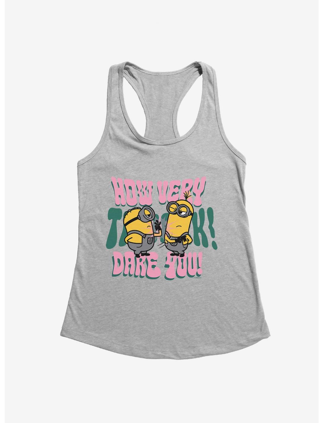 Minions Groovy How Dare You Girls Tank, HEATHER, hi-res
