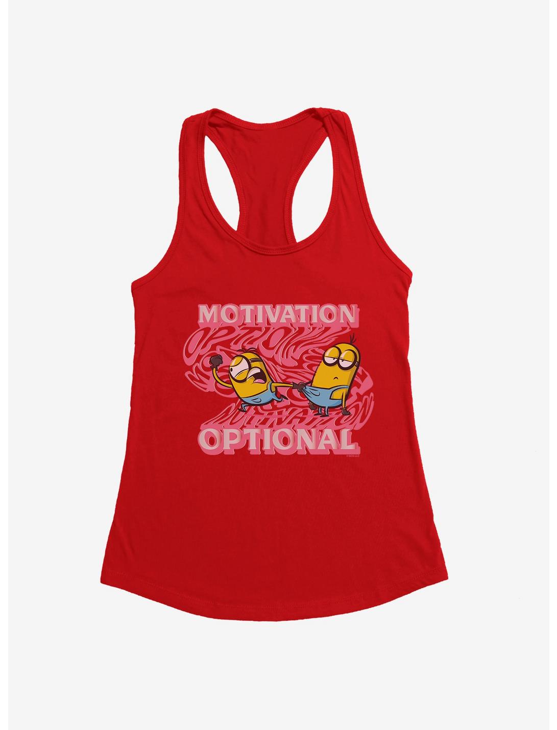 Minions Groovy Motivation Optional Girls Tank, RED, hi-res