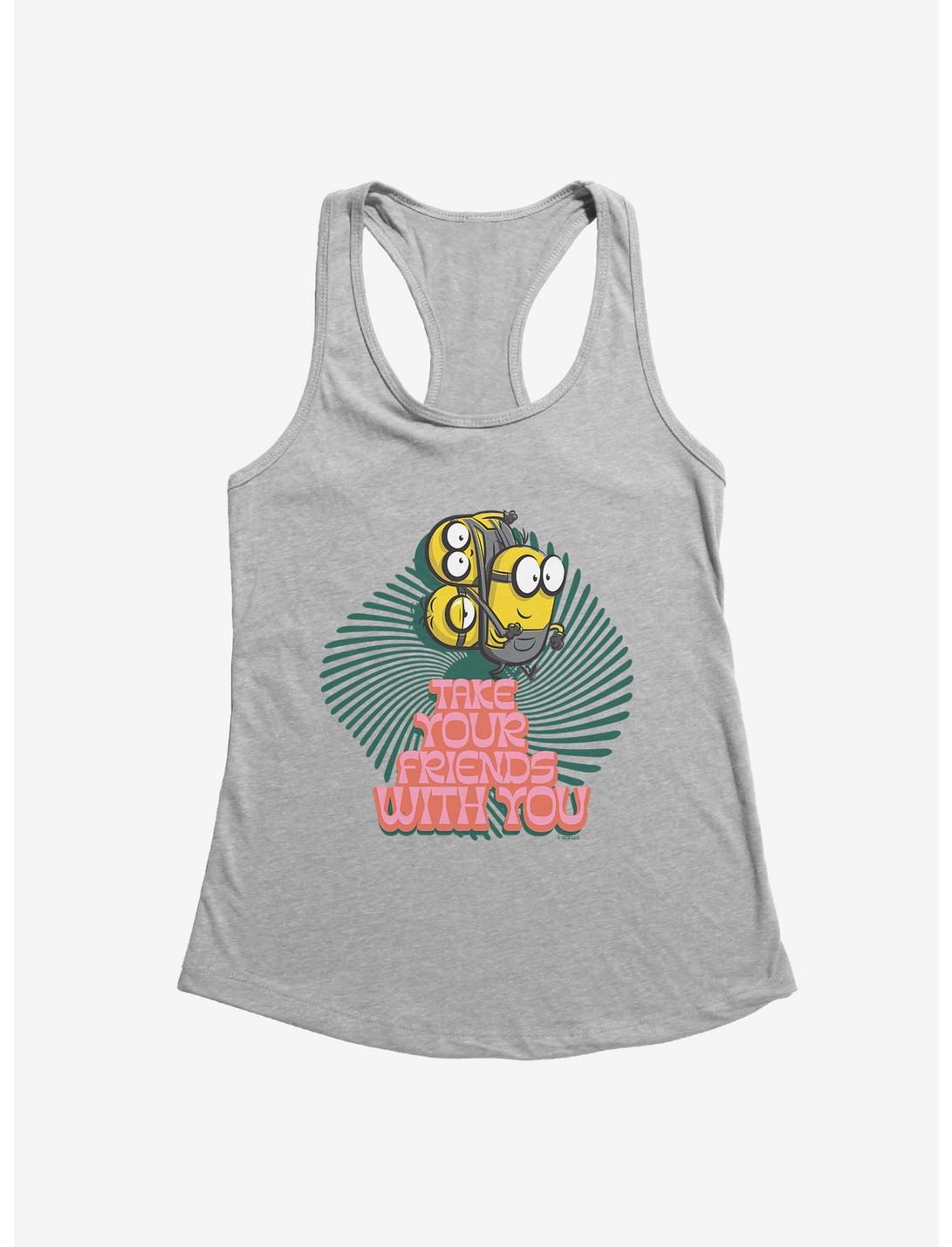 Minions Groovy Take Your Friends Girls Tank, HEATHER, hi-res