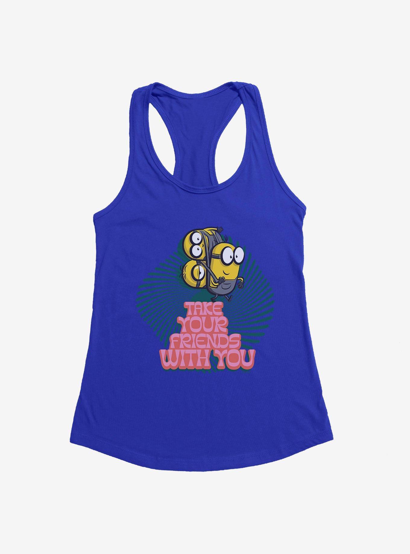 Minions Groovy Take Your Friends Girls Tank, ROYAL, hi-res