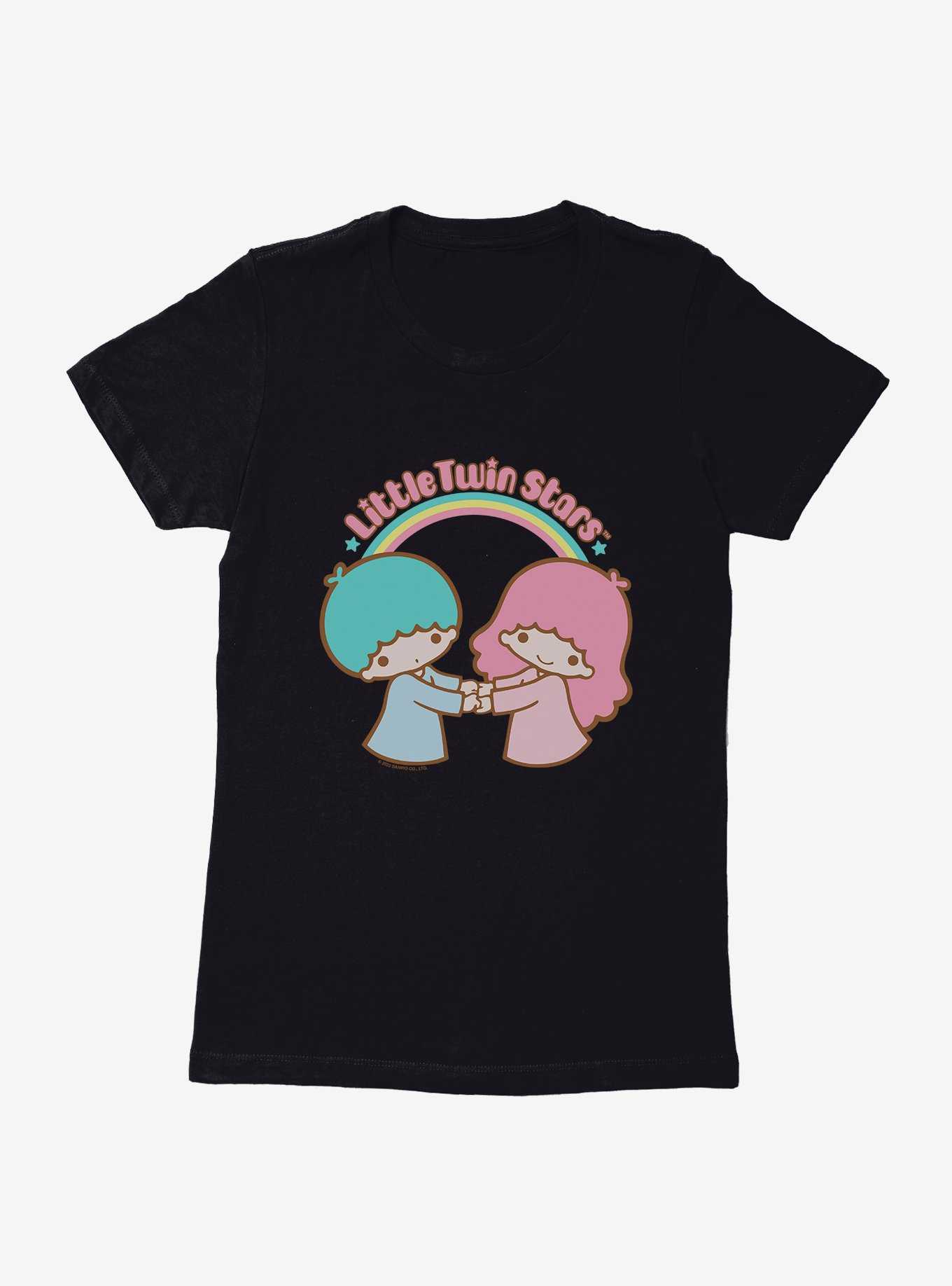 Little Twin Stars Holding Hands Womens T-Shirt, , hi-res