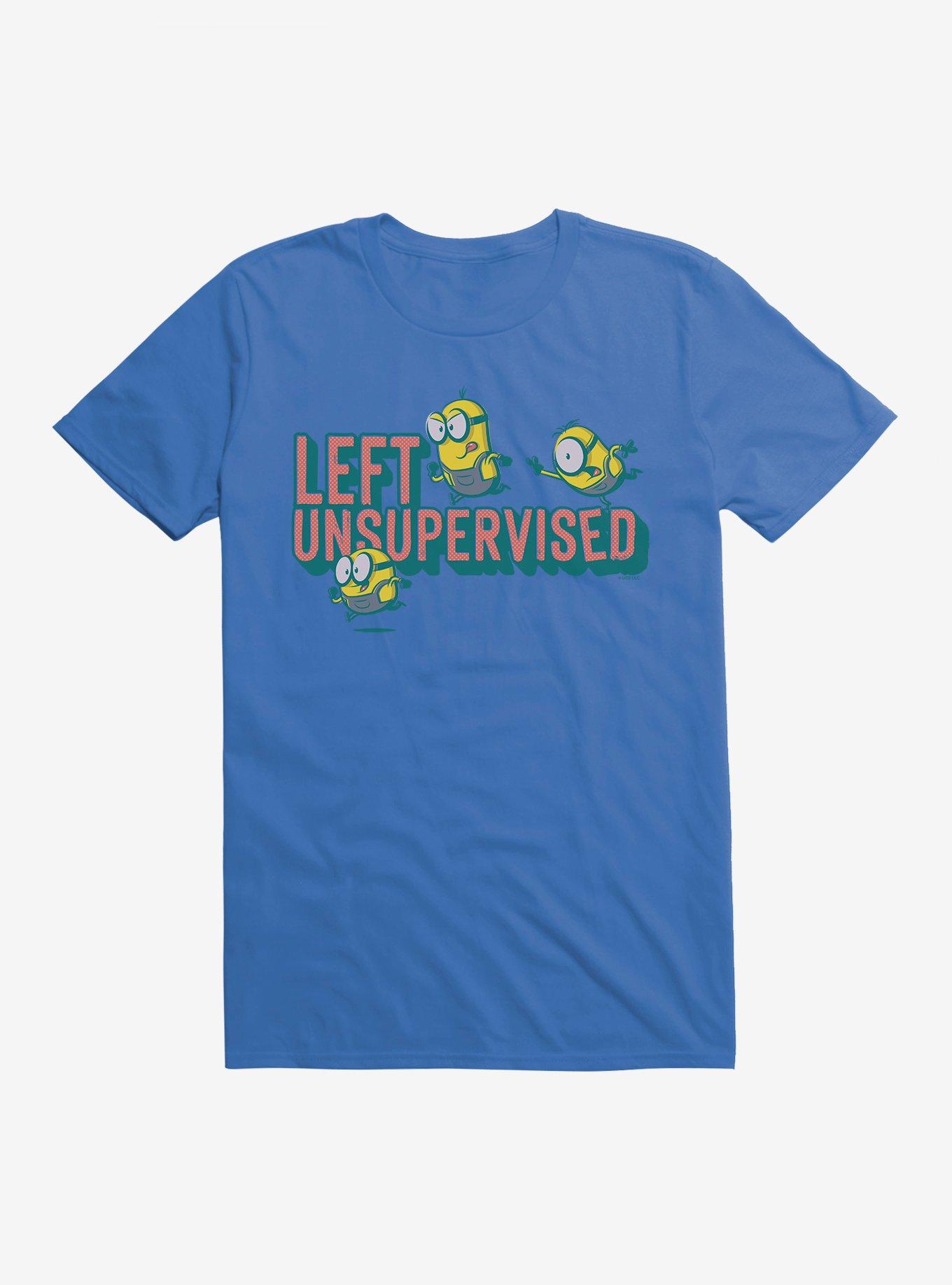 Minions Bob's Left Unsupervised T-Shirt, ROYAL BLUE, hi-res