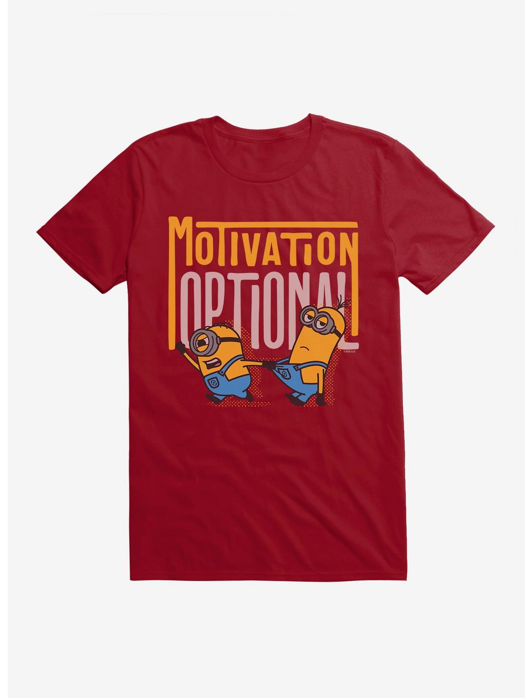 Minions Bold Motivation Optional T-Shirt, INDEPENDENCE RED, hi-res