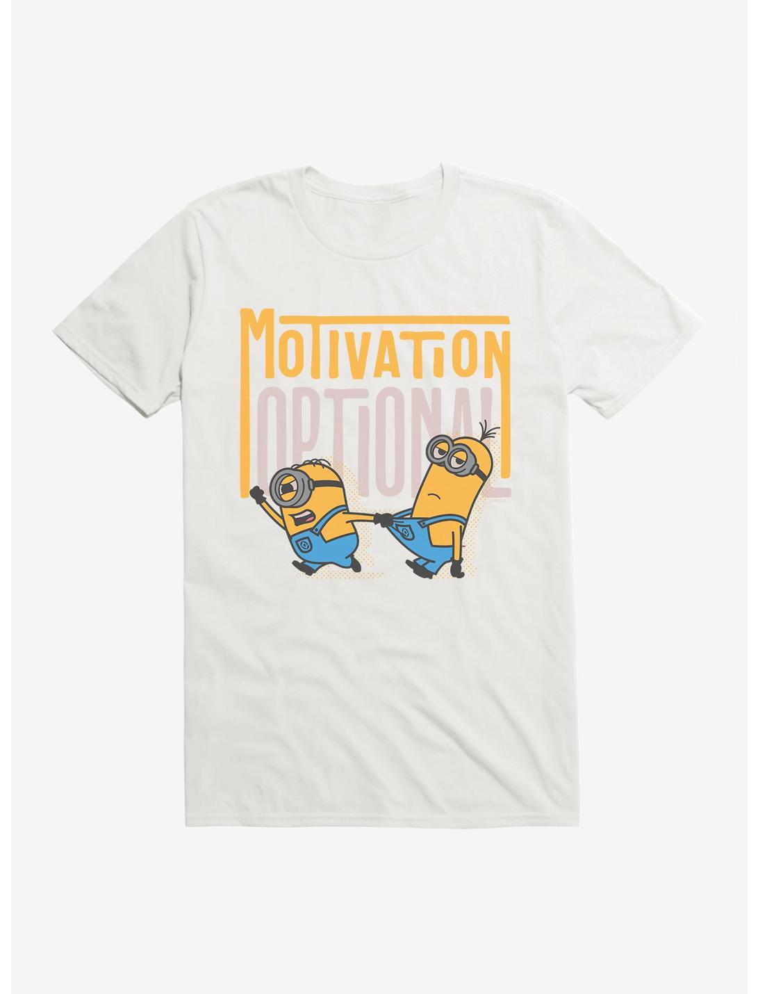 Minions Bold Motivation Optional T-Shirt, WHITE, hi-res