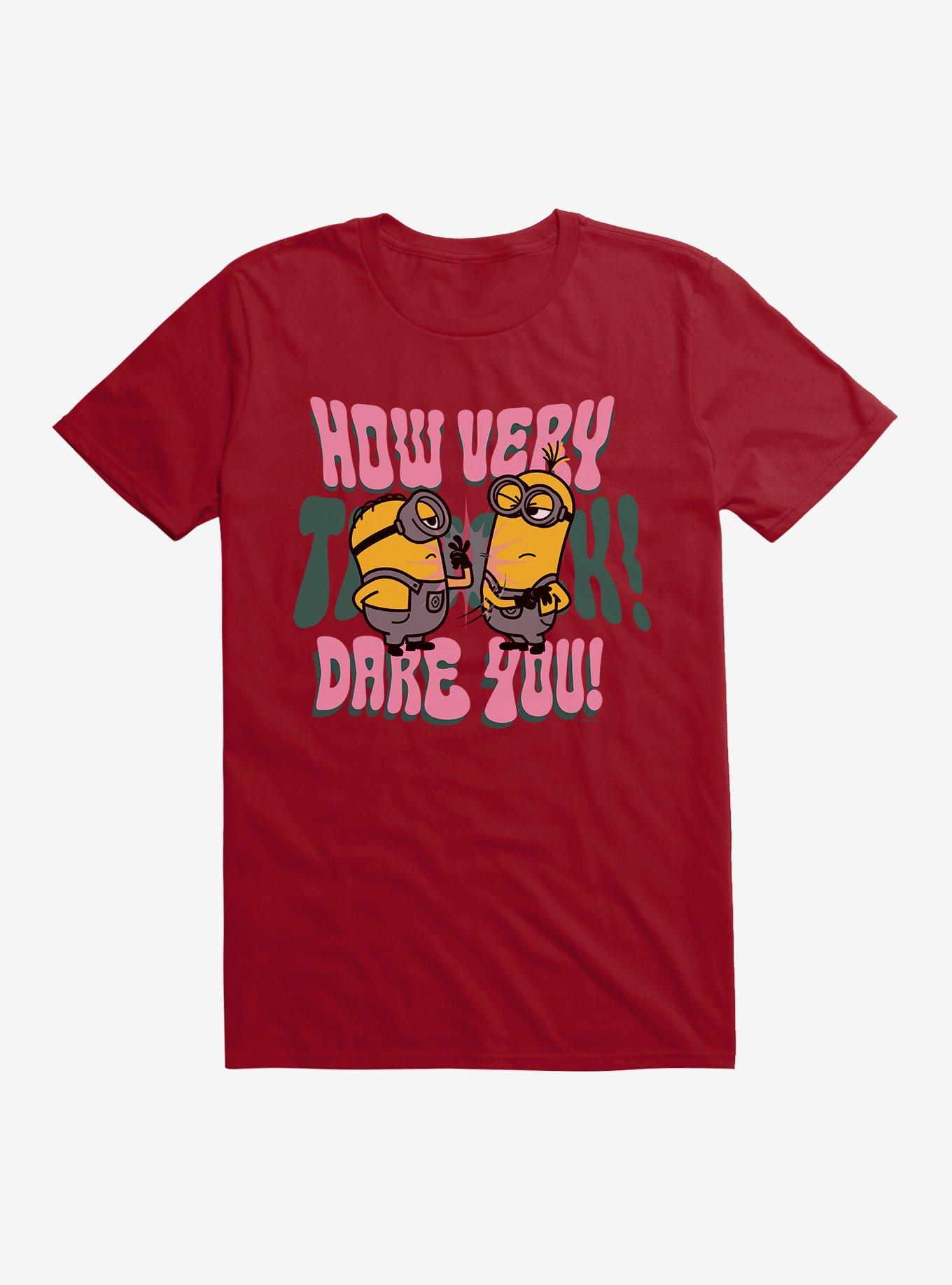 Minions Groovy How Dare You T-Shirt, INDEPENDENCE RED, hi-res