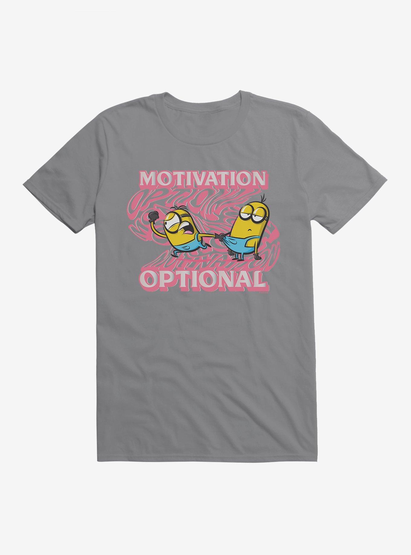 Minions Groovy Motivation Optional T-Shirt, STORM GREY, hi-res