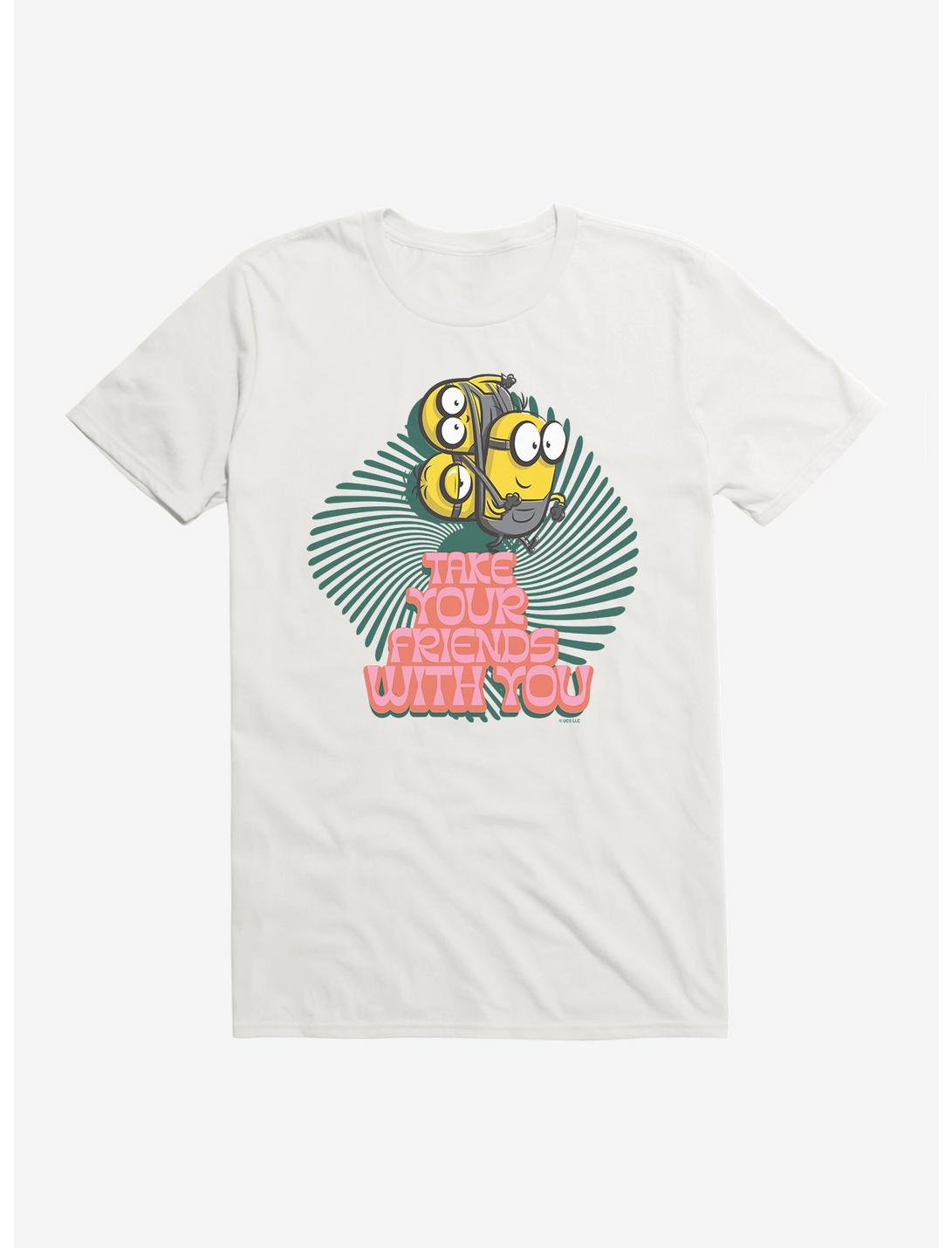 Minions Groovy Take Your Friends T-Shirt, WHITE, hi-res