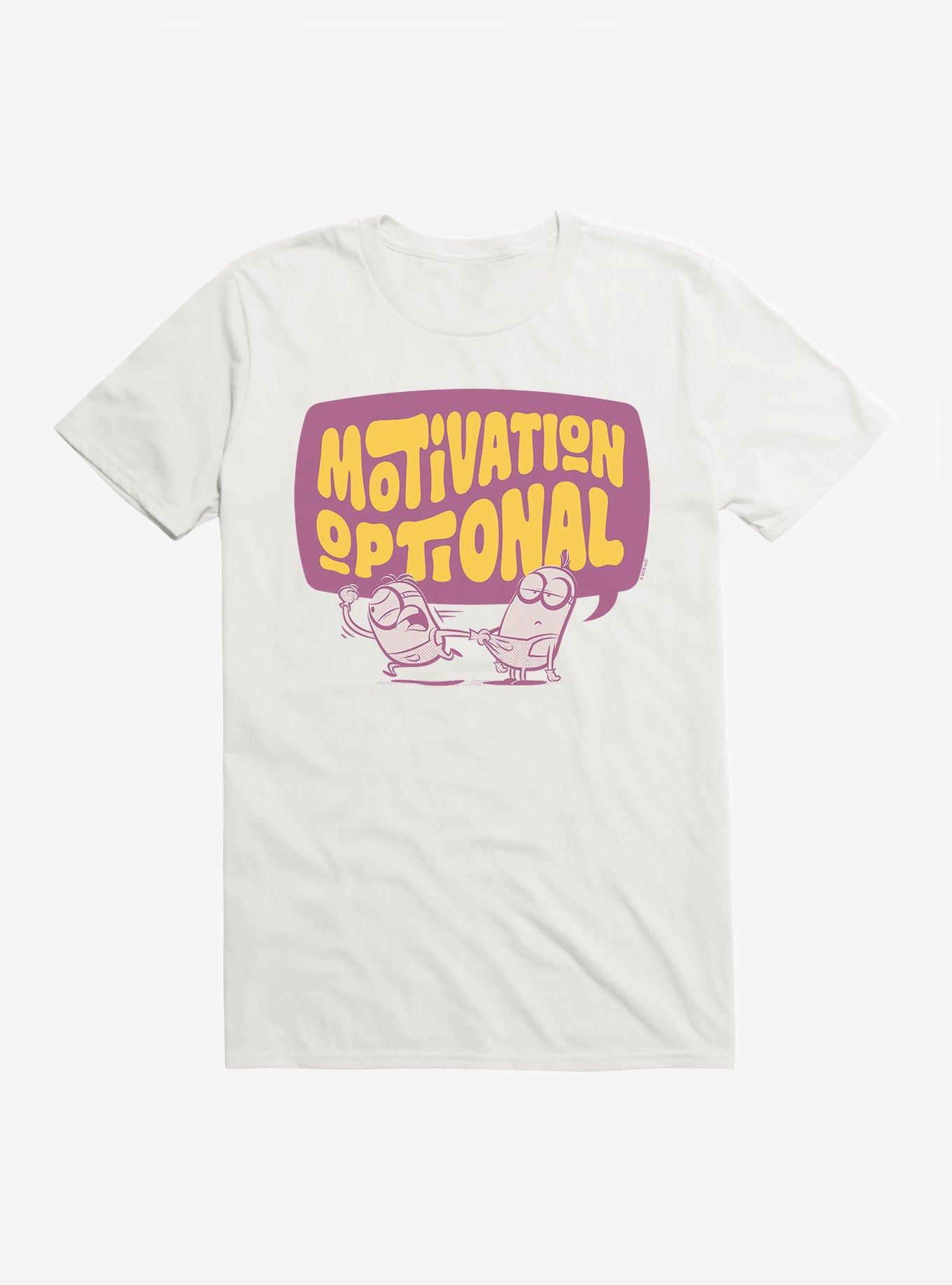 Minions Motivation Optional T-Shirt, WHITE, hi-res