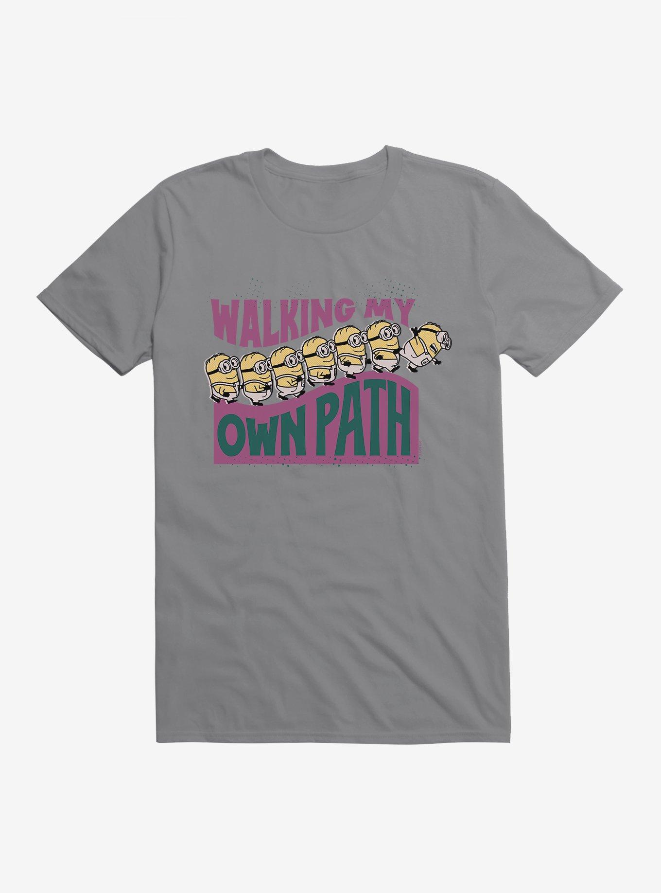 Minions On My Own Path T-Shirt, STORM GREY, hi-res