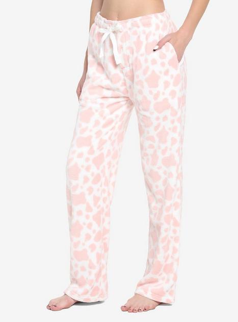 Fuzzy Pajama Pants - Pink Patches – Camprageous Gifts