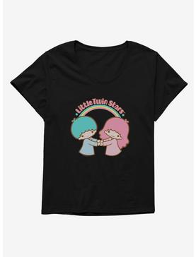 Little Twin Stars Holding Hands Womens T-Shirt Plus Size, , hi-res