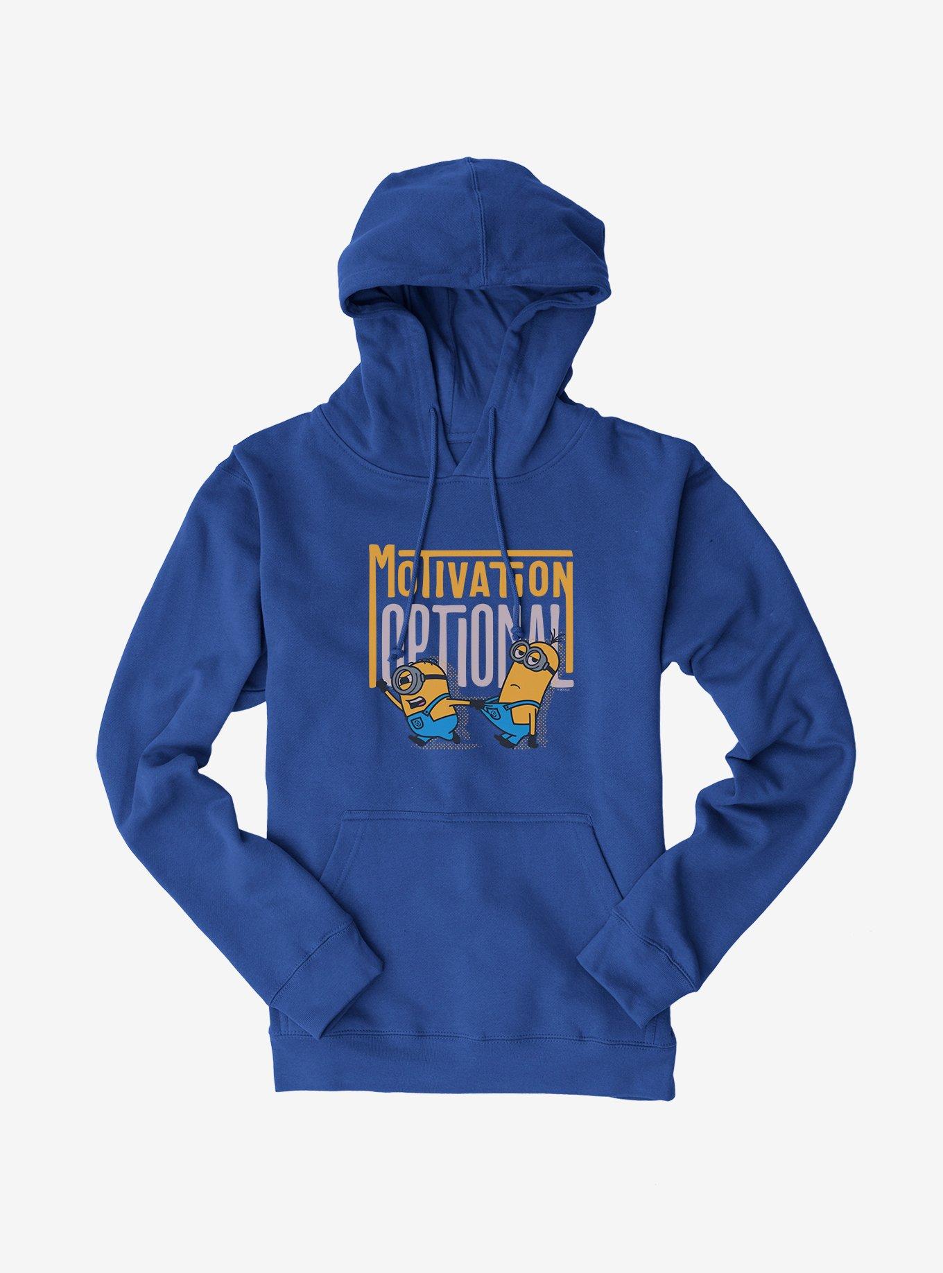 Minions Bold Motivation Optional Hoodie, ROYAL BLUE, hi-res