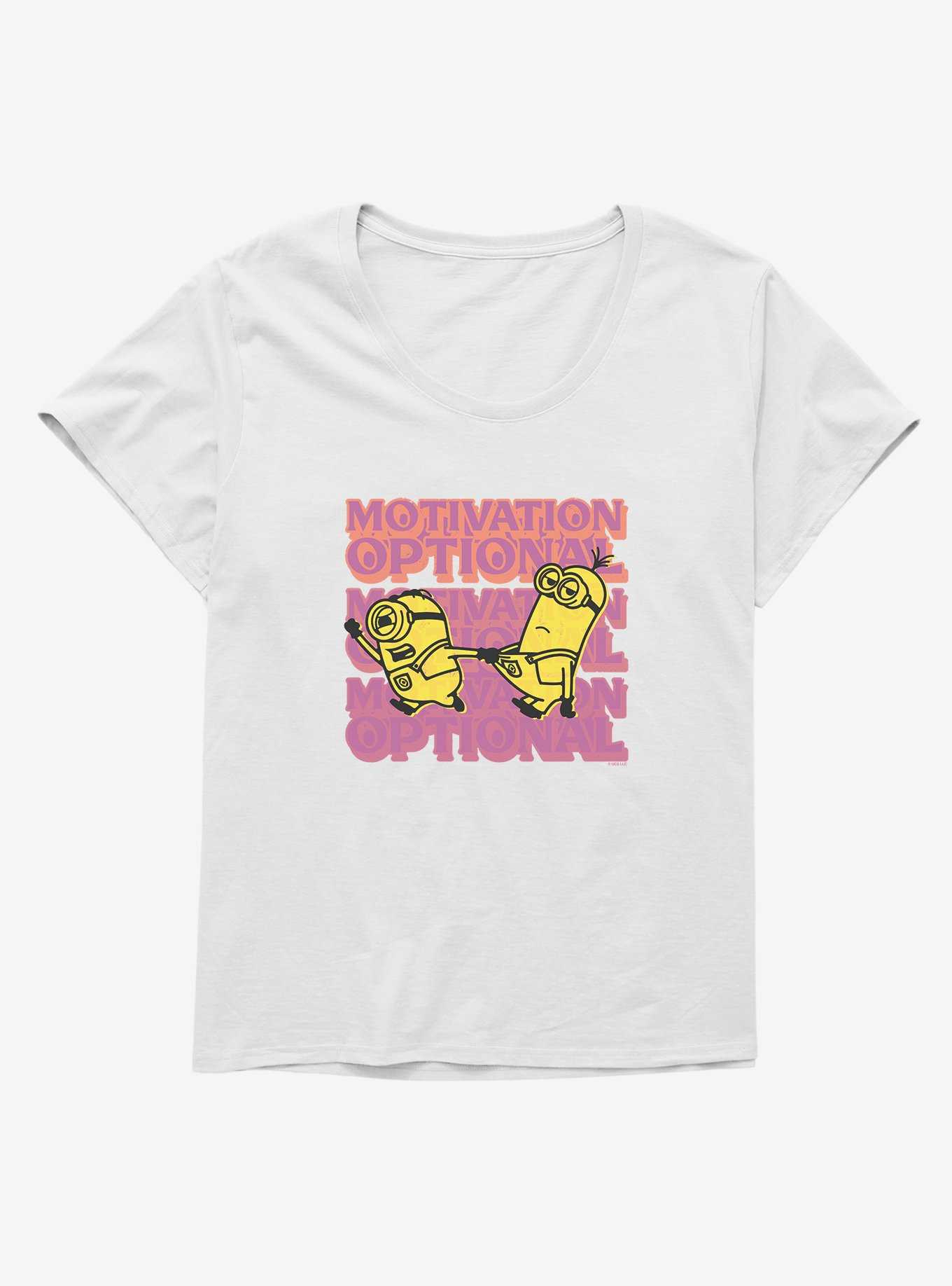Minions Stuart Motivates Kevin Girls T-Shirt Plus Size, , hi-res