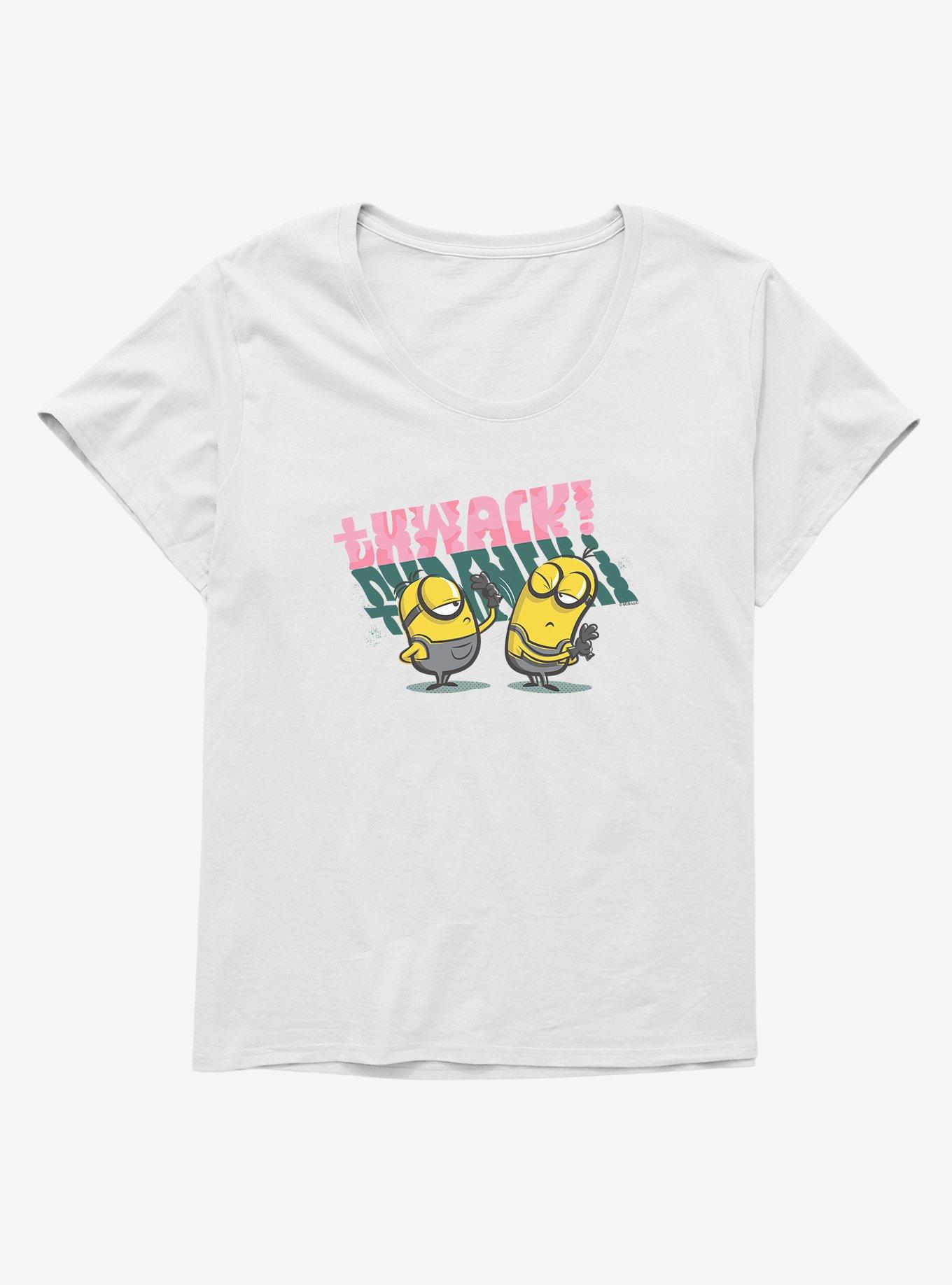 Minions Stuart Thwacks Kevin Girls T-Shirt Plus