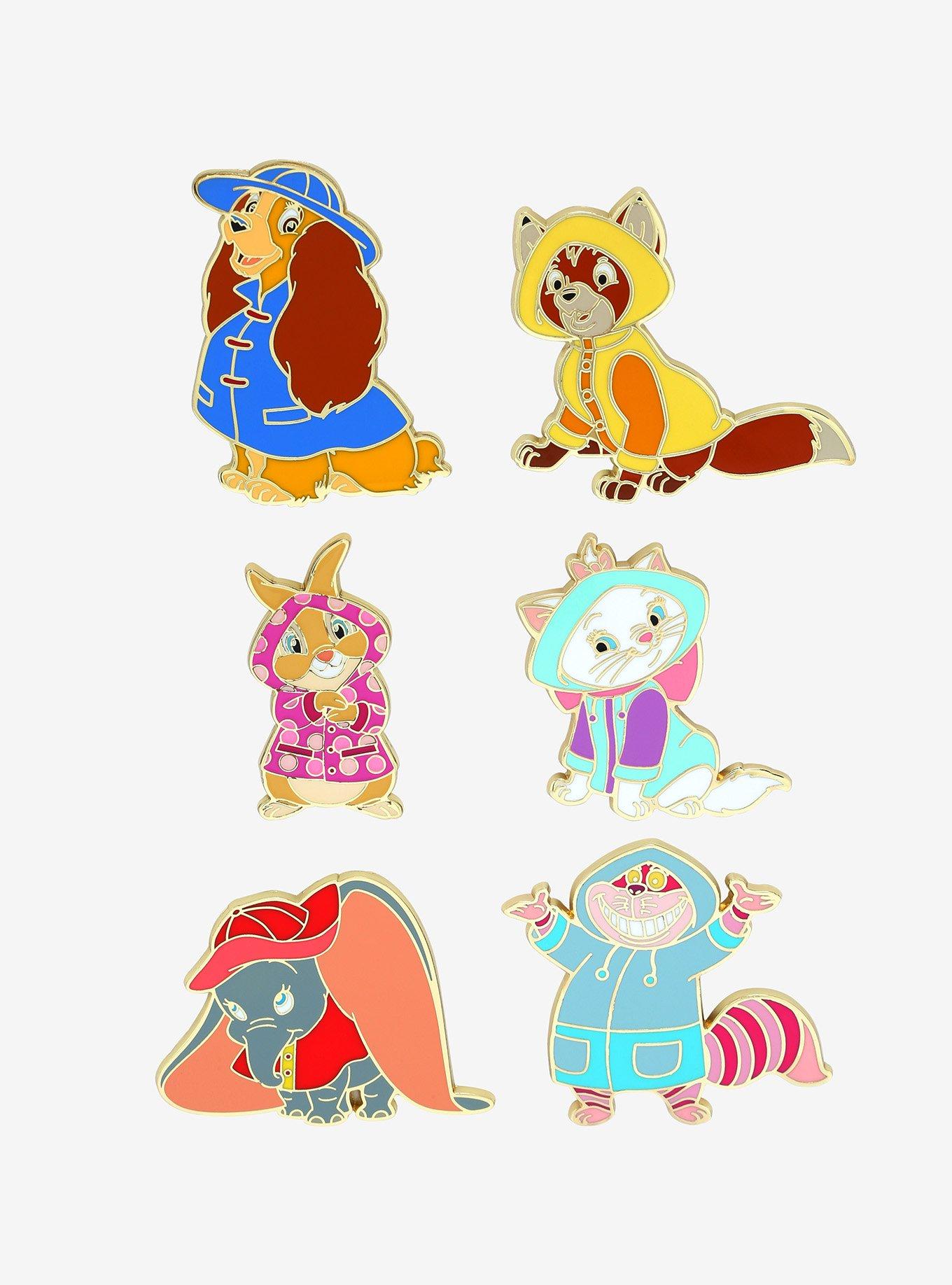 Disney Animals in Raincoats Blind Box Enamel Pin - BoxLunch Exclusive, , hi-res