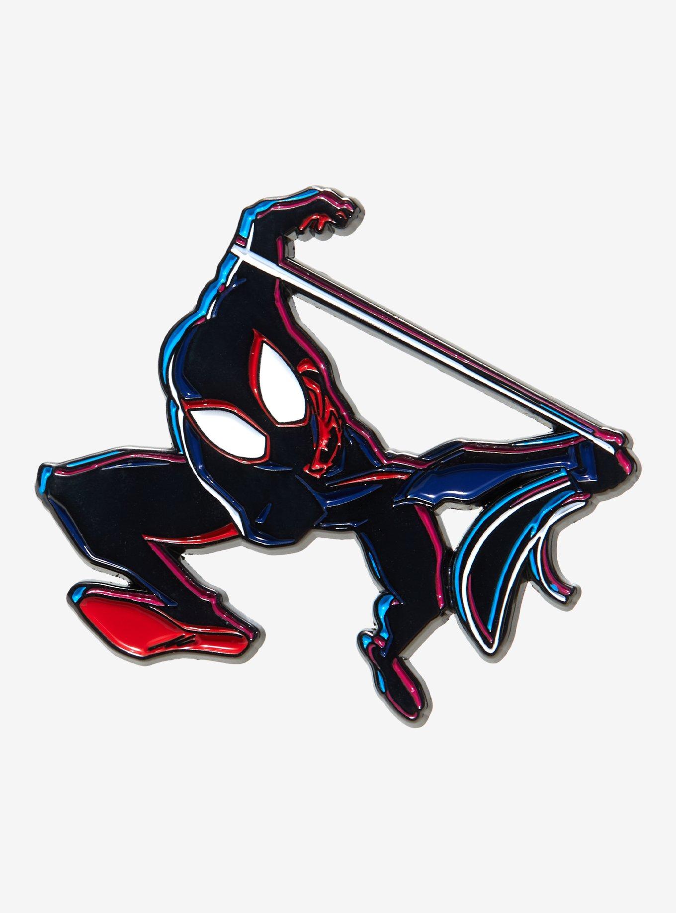 Marvel Spider-Man: Across the Spider-Verse Miles Morales Swinging Enamel Pin - BoxLunch Exclusive, , hi-res