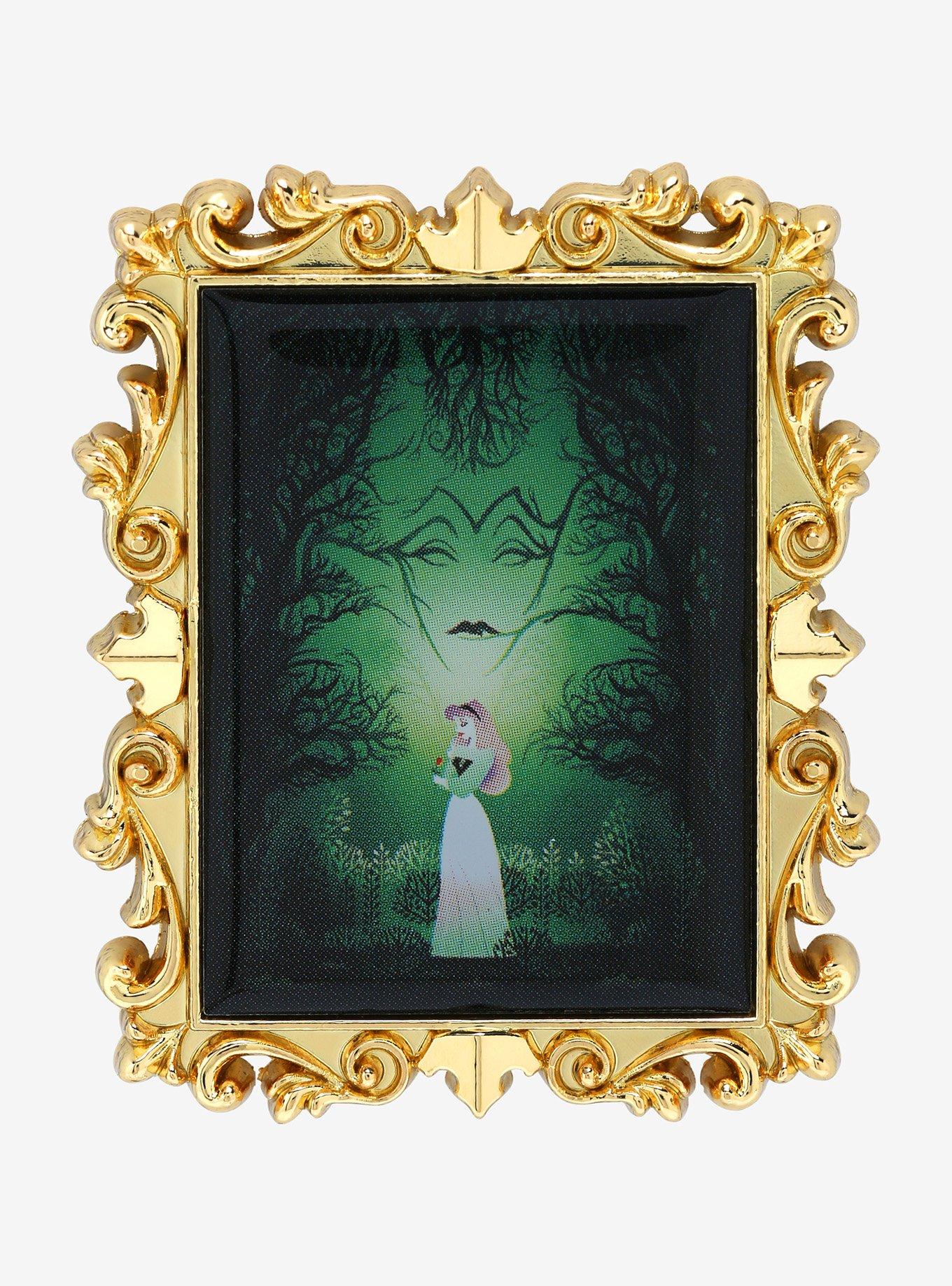 Disney Sleeping Beauty Aurora & Maleficent Frame Enamel Pin - BoxLunch Exclusive, , hi-res