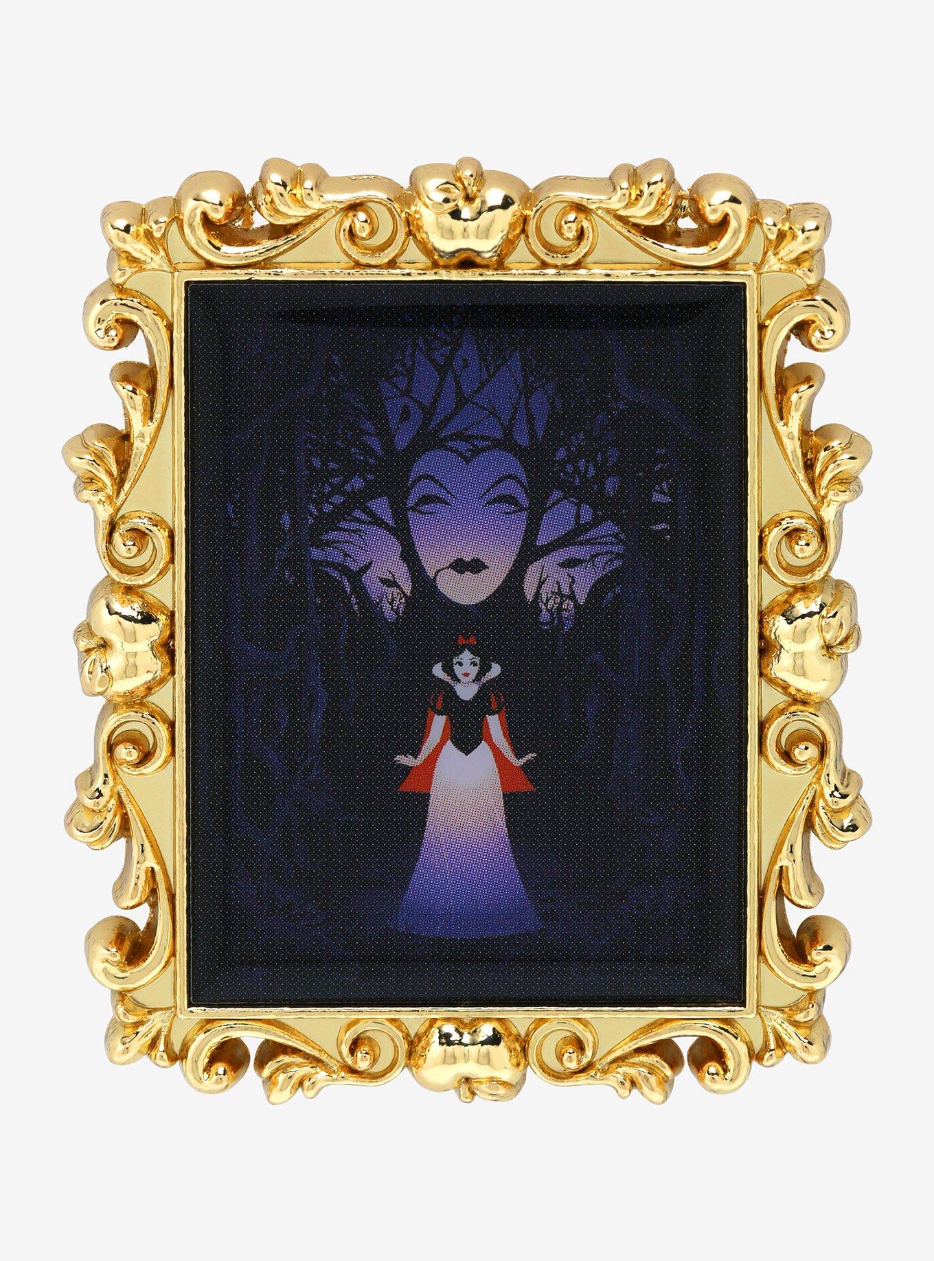 Disney Snow White and the Seven Dwarfs Snow White & Evil Queen Frame Enamel Pin - BoxLunch Exclusive, , hi-res