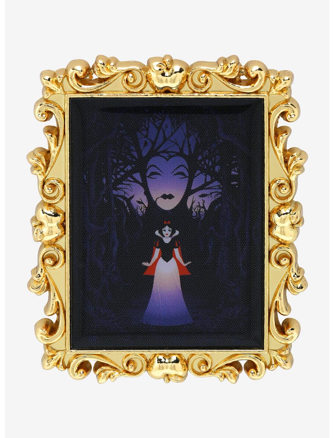 Disney Snow White and the Seven Dwarfs Snow White & Evil Queen Frame Enamel Pin - BoxLunch Exclusive, , hi-res